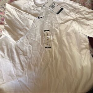 Nike White Short Sleeve Dri-FIT Crew Tee